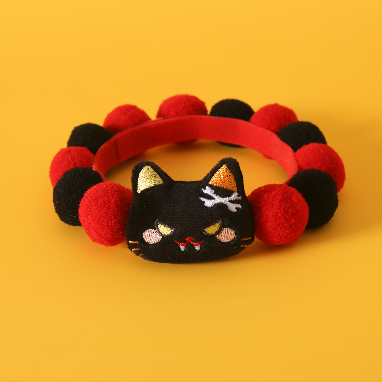 Mascotas felinos collar de bola de Halloween dibujos animados calabaza fantasma extraño perrito bib accesorios de comercio exterior bib