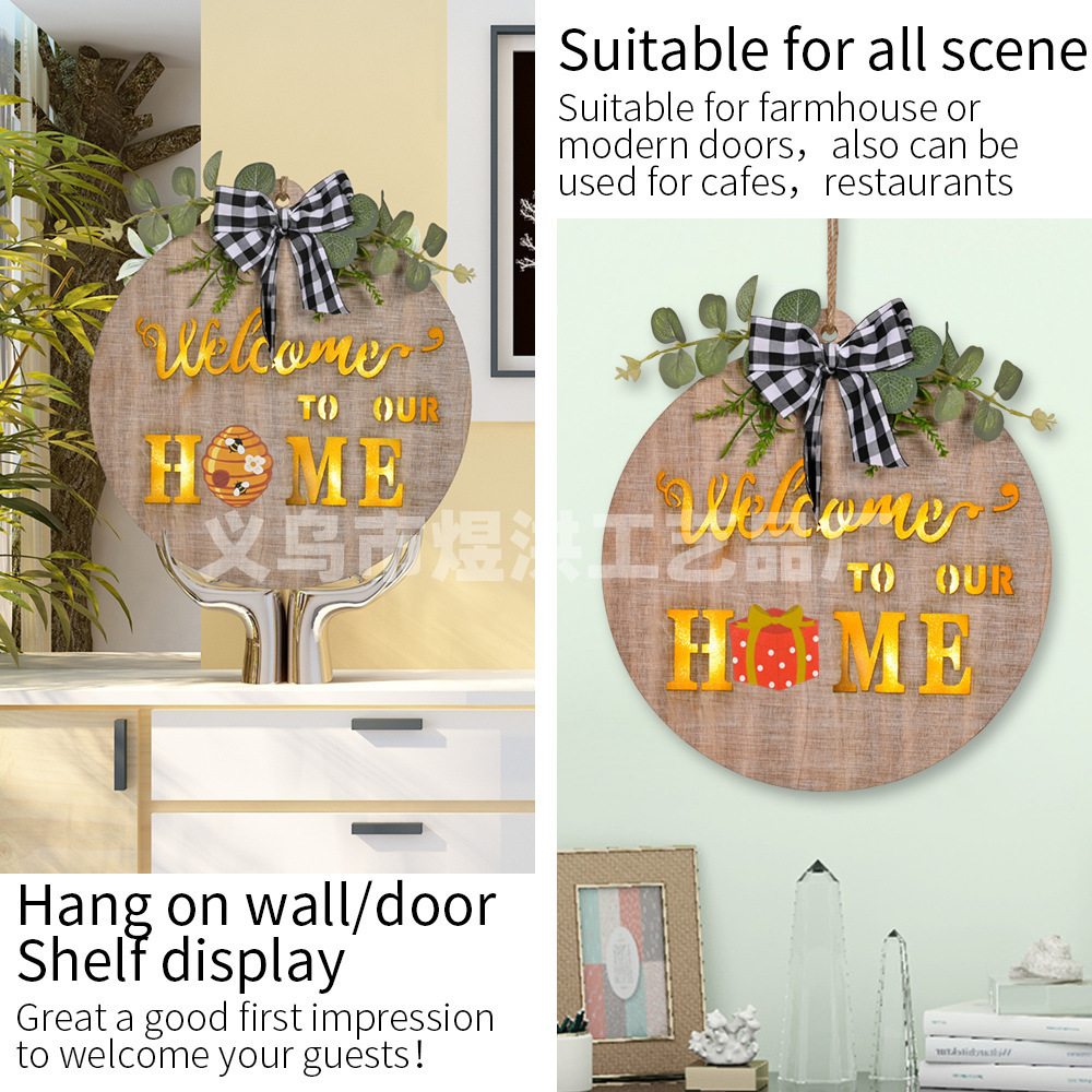 (Cross-border trading), wooden accessories with bow, halloween