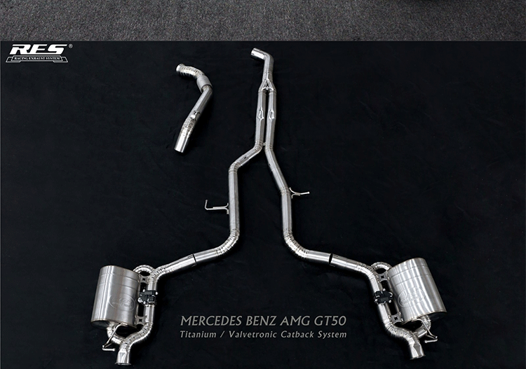 Applicable to Mercedes-Benz C260L A45S 1.5T 2.0T National Six Modified res Exhaust Head Middle and Tail Valve Sound