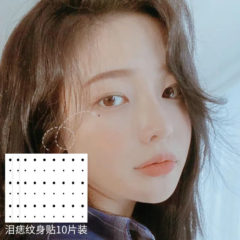 Little Red Book Same Style Beauty Mole Sticker Waterproof Long-lasting Sexy Tear Mole Sticker Face Sticker Fake Mole Sticker Disposable Tattoo Sticker