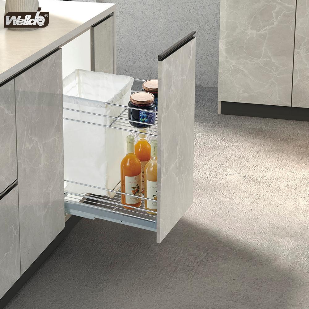 Welldo纬东 厨房地柜2层抽屉式拉篮橱柜抽屉式2层收纳拉篮