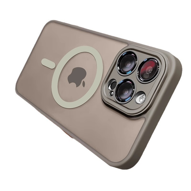 iPhone17、Apple 14Promax、磁気吸着式透明つや消し15対応、レンズフィルム付きフルカバー保護ケース|undefined