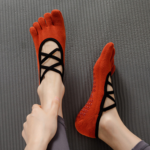 Xiaoyujiajia yoga socks five-finger socks women's non-slip socks professional thin Pilates sports fitness summer