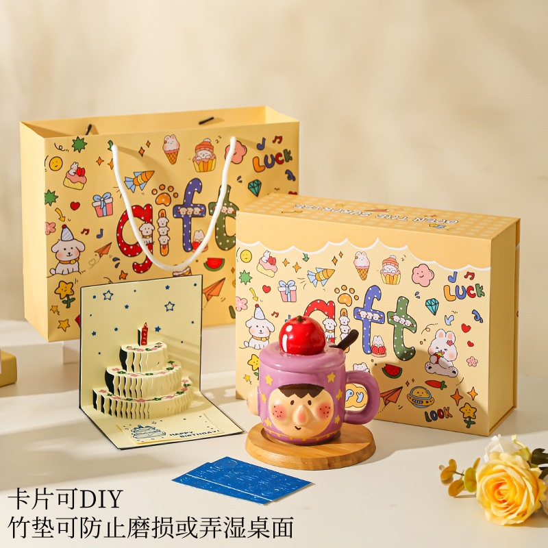 Tazas creativas divertidas, tazas de pareja, tazas de cerámica, tazas de agua para niñas, regalos prácticos de cumpleaños, regalos a mano para novias