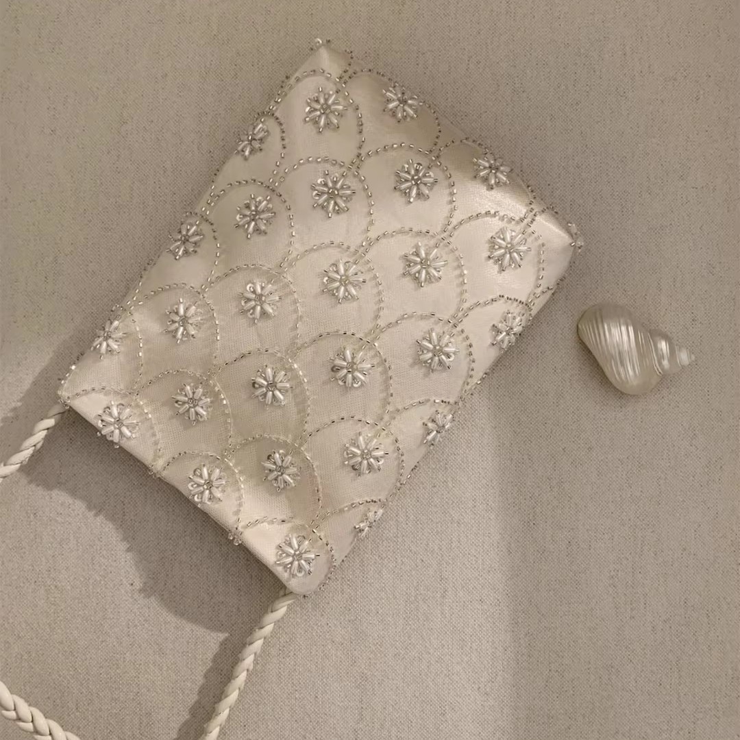 2026 New Luxury Beaded Embroidery Bag - Sweet Lady Banquet Evening Bag, Shoulder & Crossbody Bag For Women - Thumbnail 5