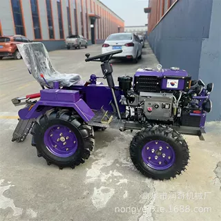 轻便型单缸四轮拖拉机 果园小型旋耕犁地机 多用途旱地开沟起垄机