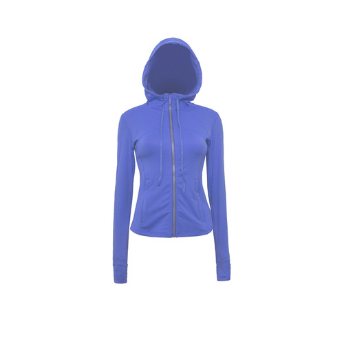 Hoo*ed Def*ne Slimming Casual Running Breathable Fitness Jacket Top for Women