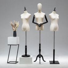 模特道具服装店女半全身女装橱窗人台衣服架子婚纱人偶模特展示架