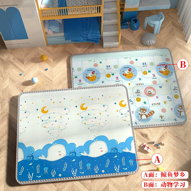 Детский игровой коврик для ползания дома, складной foam пол мат, увеличенная толщина