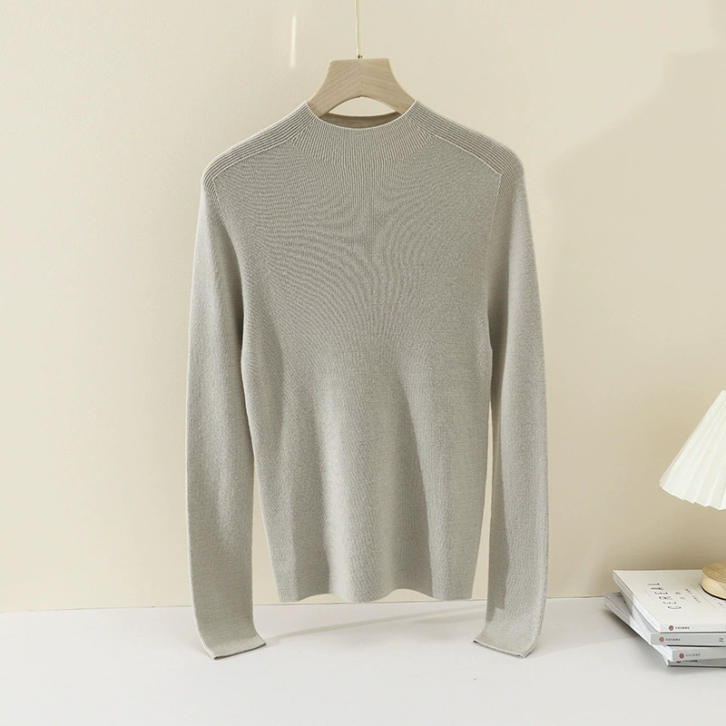Кашемировый свитер 90S Merino, 48 шт., ультратонкий, машинная стирка, бесшовный, длинный рукав, красная основа