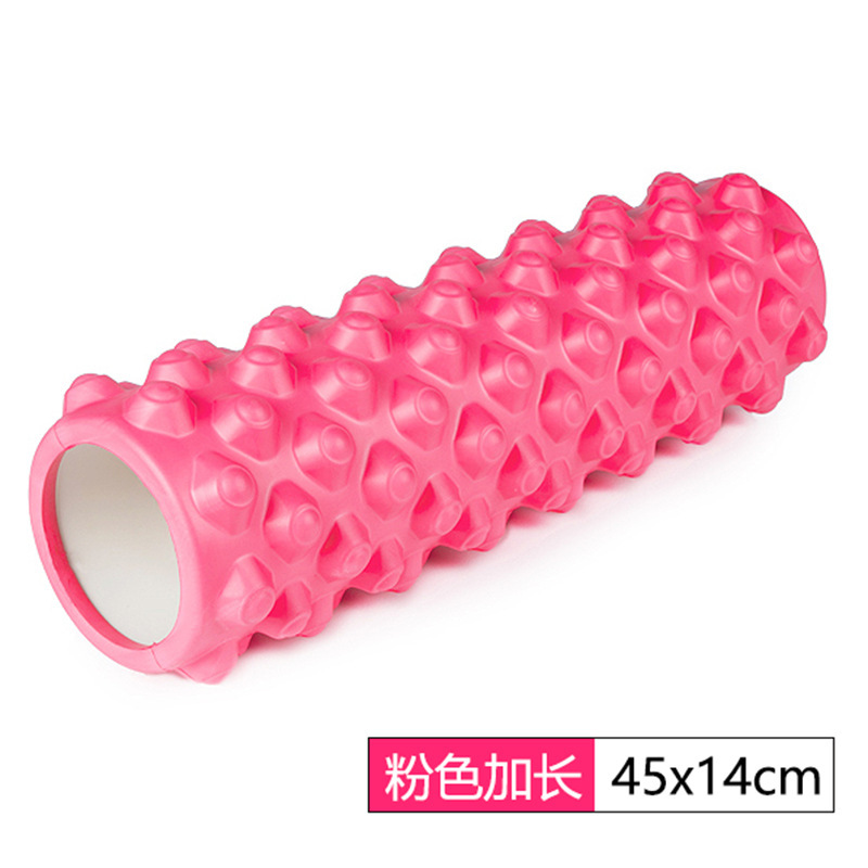 Rodillo de masaje de eje de espuma de yoga columna de yoga Ejercicio de palo de diente de lobo fitness pierna flaca relajación muscular Rolling back eje de masaje