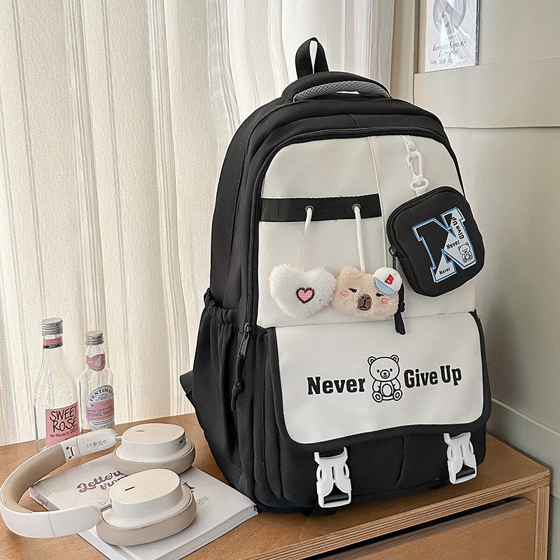 2025 nuevo estilo Mori ins de gran capacidad, alto valor, moda, lindo, simple y versátil, mochila para estudiantes de secundaria y preparatoria