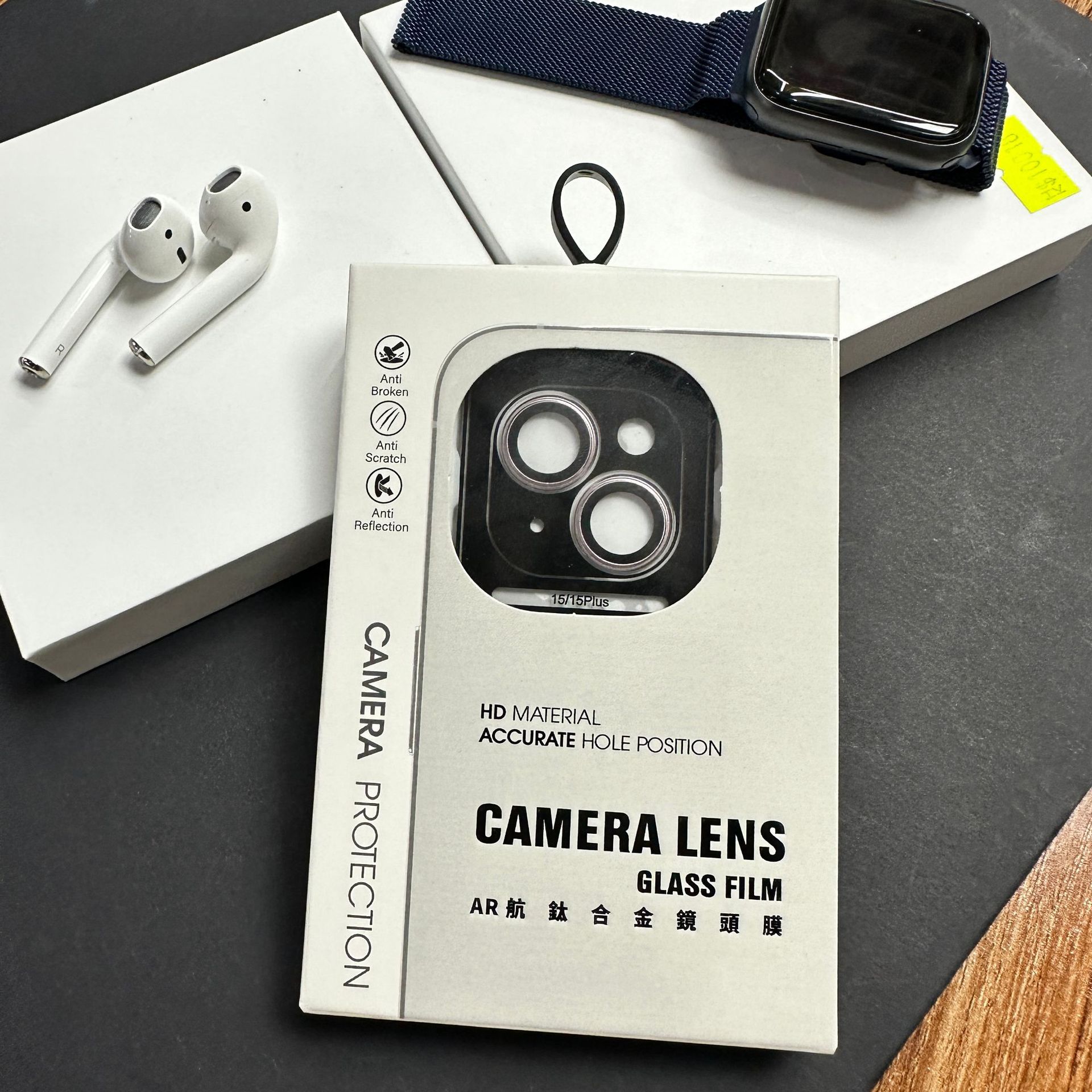 Adecuado para iPhone15promax Eagle Eye lente anillo protector pegatina iPhone15Pro localizador lente anillo pegatina