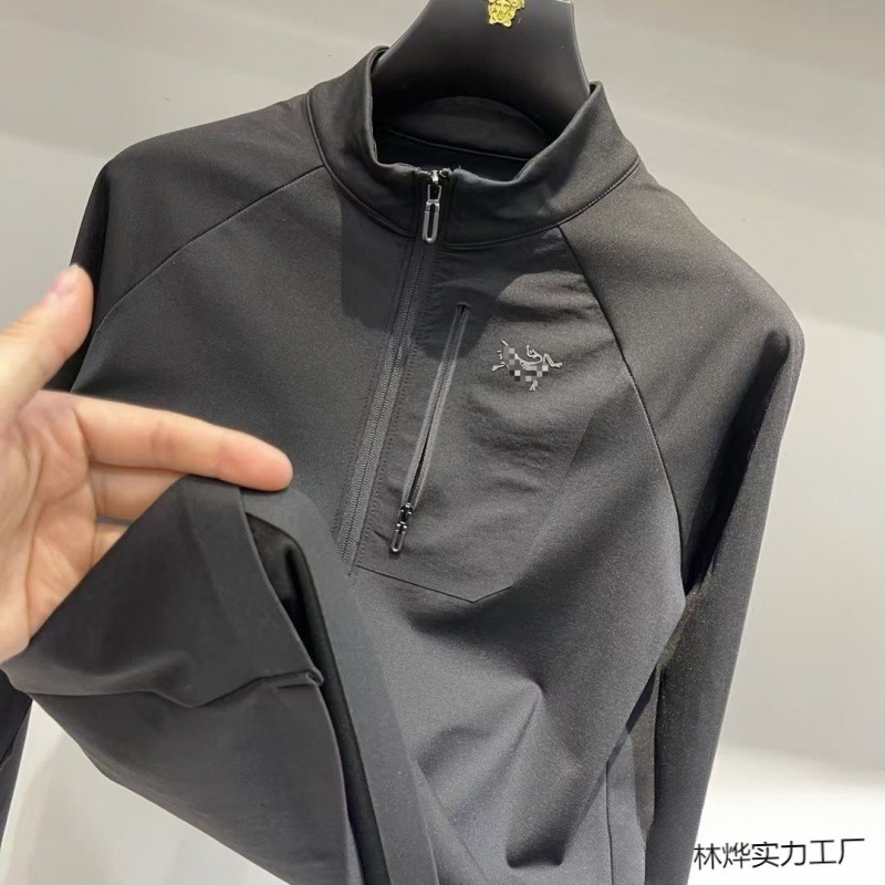祖鳥は2025長袖の新型男性のファスナーのセーターの立襟のtシャツのアウトドアのスポーツのレジャーのビジネスの上で卸売りします。|undefined