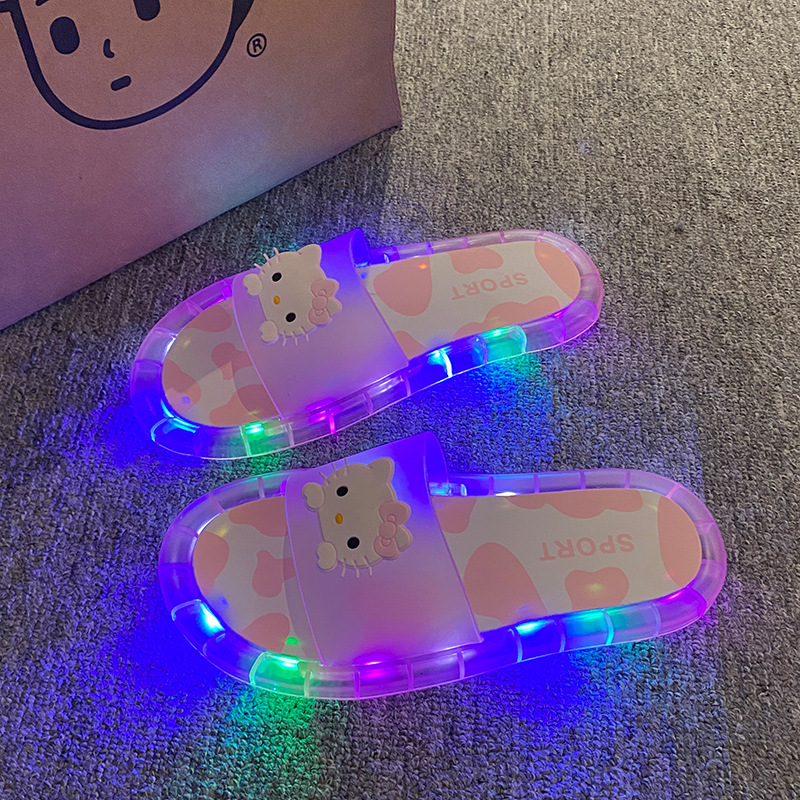 Trendy Glowing Slippers for Women, Summer Street Style, Glowing Outdoor Wear, Home Fashion, Cute Cartoon Casual Shoes for Men Trendy Glowing Slippers for Women, Summer Street Style, Glowing Outdoor Wear, Home Fashion, Cute Cartoon Casual Shoes for Men