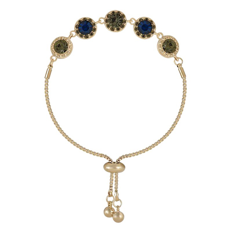 Real oro electrochapado luz lujo de alto grado pulsera en línea celebridad moda elegante simple diamante incrustado estudiante novias pulsera personalizada hembra