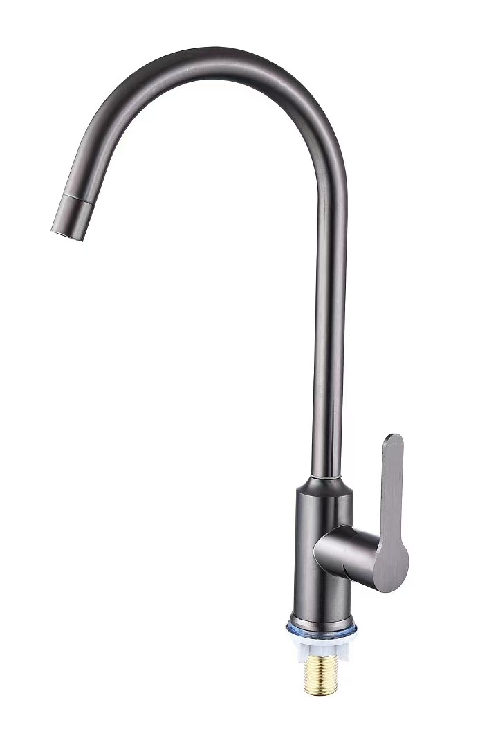 Southeast Asian single cold water kitchen sink, balcony laundry sink faucet, household rotatable single cold faucet, stainless steel Item Picture