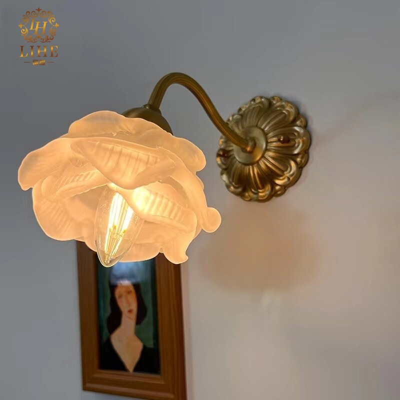 Cross-Border 2 Nordic Minimalist Modern Light Luxury Cafe Restaurant Shop Bar Glass Pendant Light Bedroom Bedside Wall Lamp