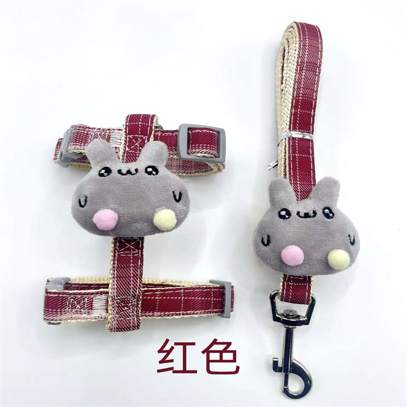Gato Correa gato Correa anti-rotura ajustable gato cuerda lindo conejo cuerda perro cuerda mascota suministros al por mayor