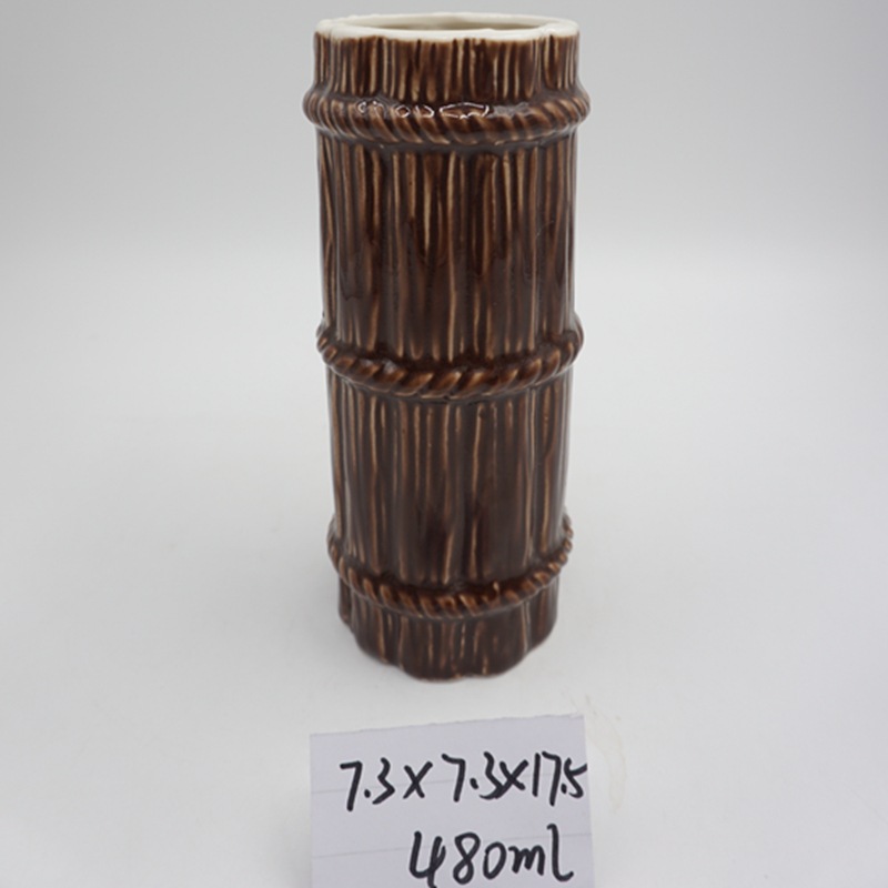 Copa tiki de bar cuidadosamente seleccionada Copa de cóctel hawaiana Copa de cerámica de loro azul Tic Zombie Skull Cup Red de Internet