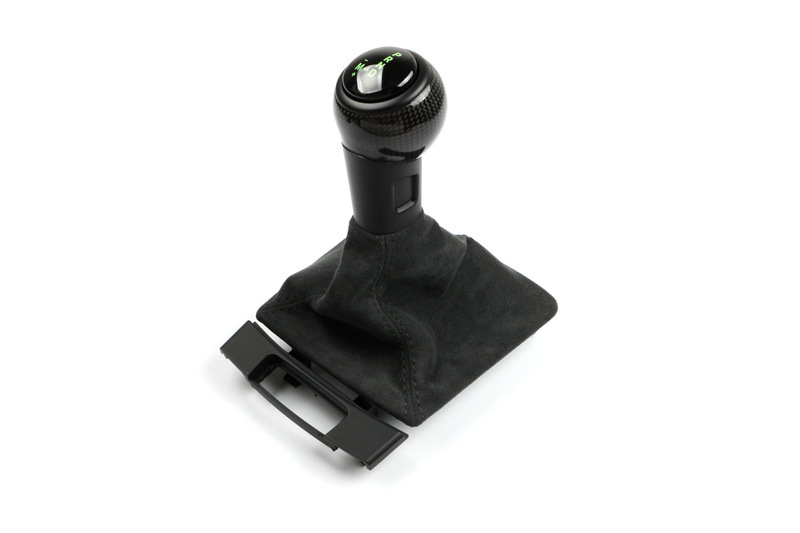 Suitable for Porsche GT4 gear shift knob, 718 Cayman, 911, Boxster, genuine leather, suede, carbon fiber gear shift cover