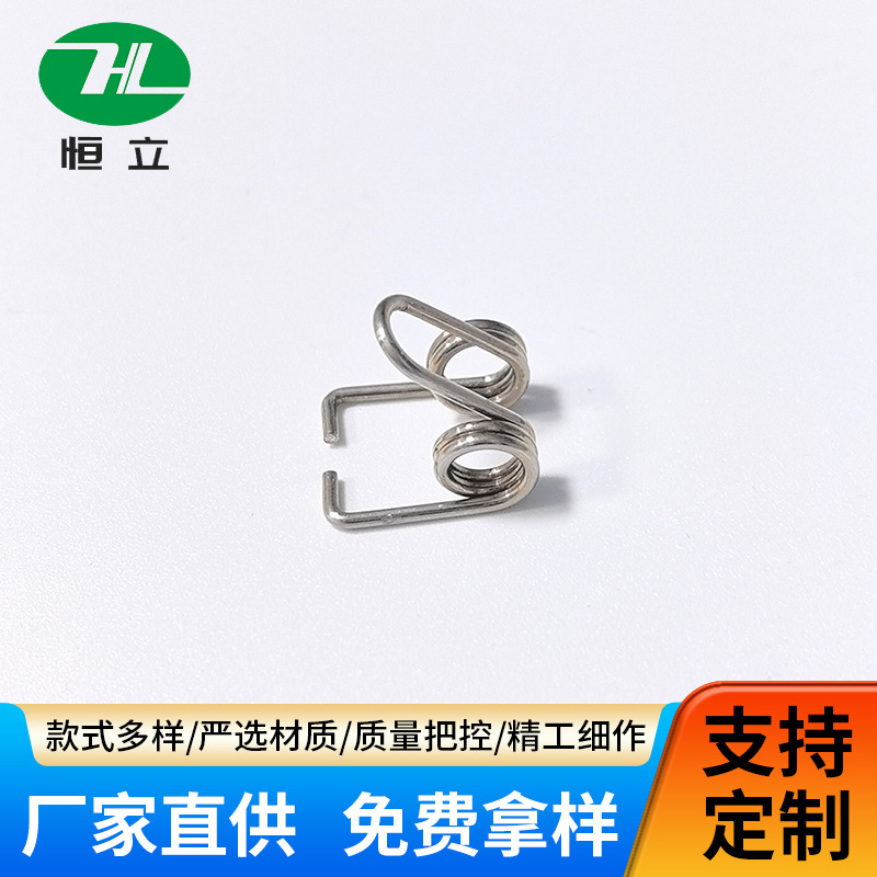 弹簧钢线径0.5mm细小拉簧带钩拉伸拉力回弹黄拉桥拉机柄弹簧扭簧