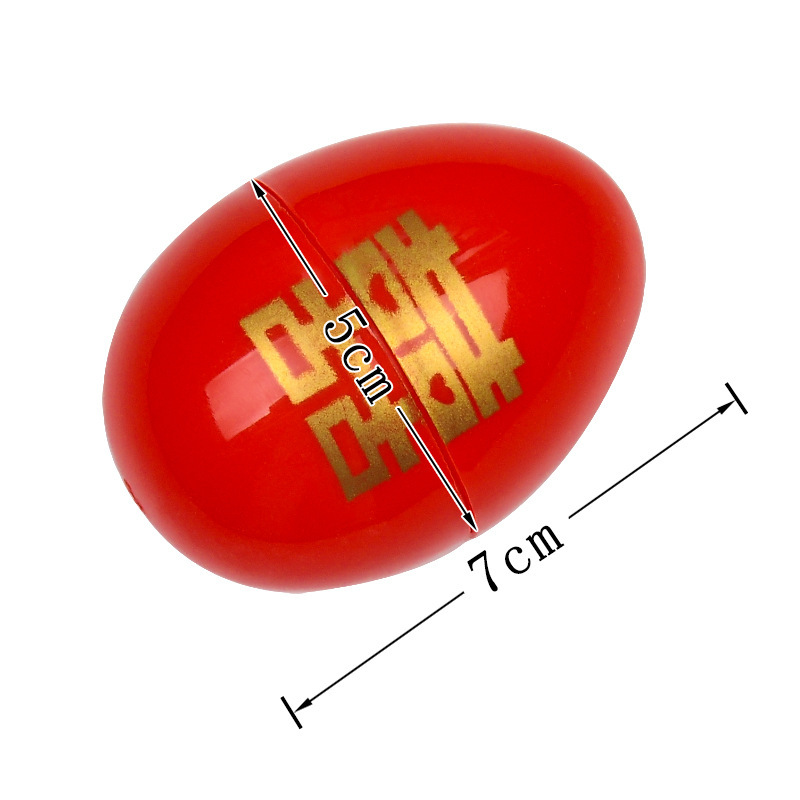 Casas de huevo rojo de boda doble caja de dulces de cumpleaños de bebé luna llena cascas de huevo rojo cascas de huevo
