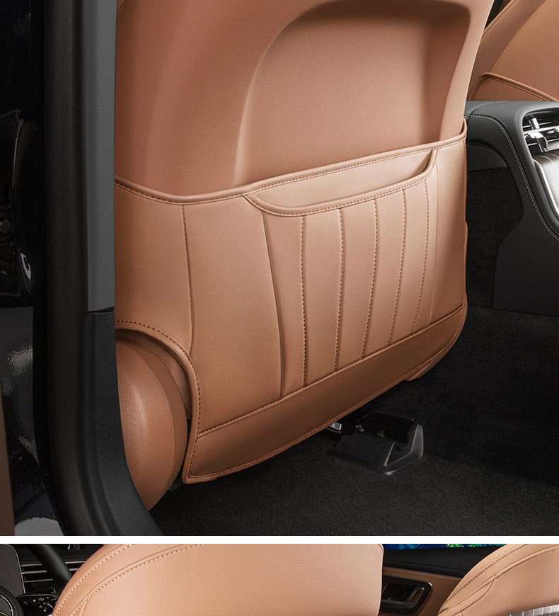 Suitable for Mercedes-Benz E-Class Seat Anti-Kick Pads E300L/E260L Special Original Car Color Backrest Rear Protection Leather Pad