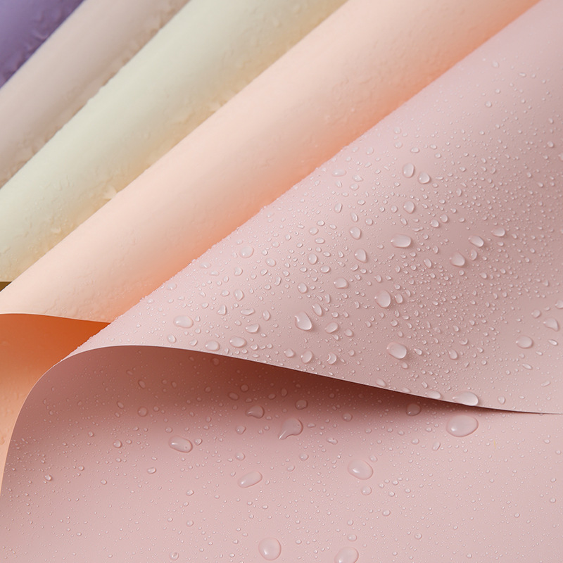 Material de embalaje floral 7.8s color sólido mate mate mate mañana niebla OPP rollo papel de embalaje de flores diy floristería papel de embalaje de ramo