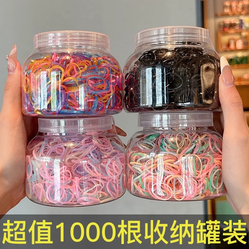 Banda de goma desechable de color para niños no daña el cabello, cuerda para el cabello, lazo para el cabello altamente elástico y duradero, accesorios para el cabello con cuerda para la cabeza de niña