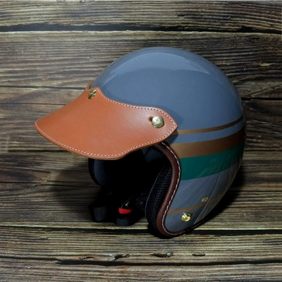 Dəbilqə (Kaska) aksesuarları Simple Three-Button Motorcycle Safety - brown