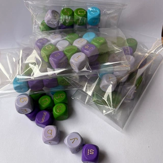 圆角耐摔拼音骰子儿童认知教具木质积木拼读游戏桌游玩具学习用品