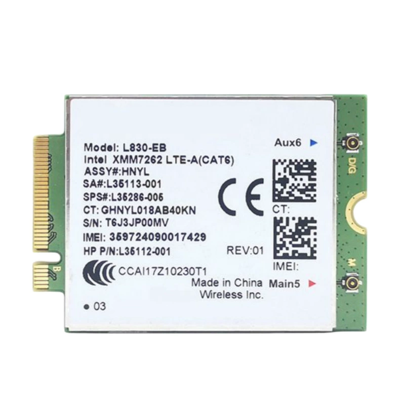 L830-EB XMM7262 для HP 840 846 850 G6 X360 встроенный модуль 4G