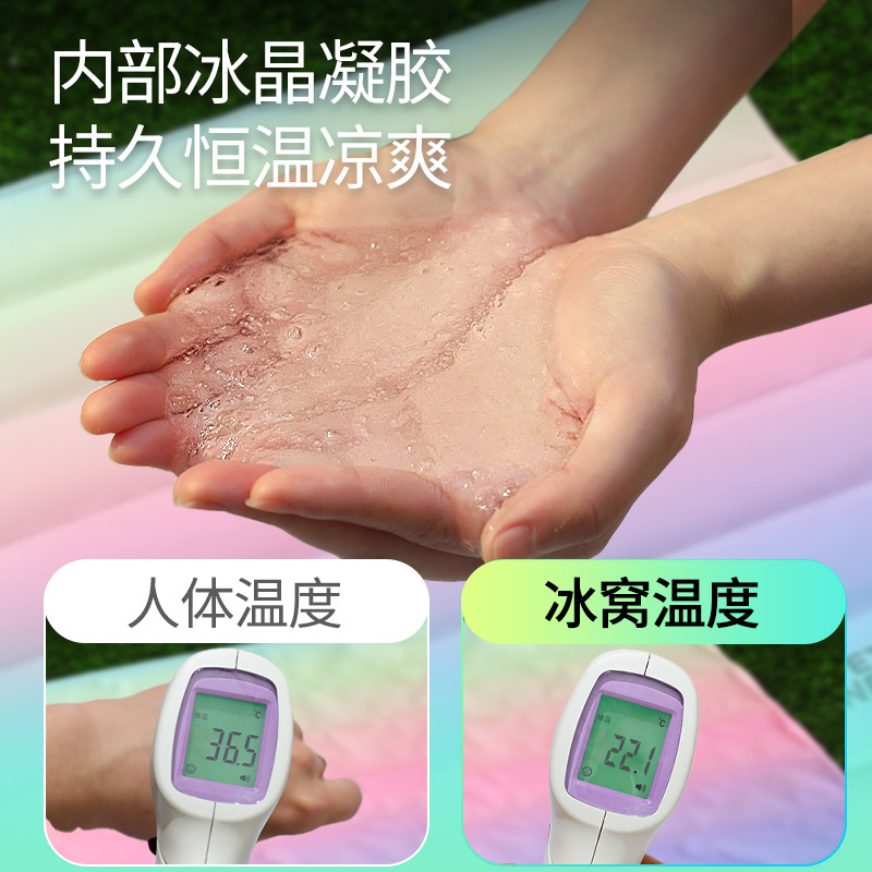 Almohadilla de hielo para mascotas de verano Gel degradado de enfriamiento para perros, nido de hielo, almohadilla de enfriamiento transpirable para perros y gatos, suministros para mascotas al por mayor