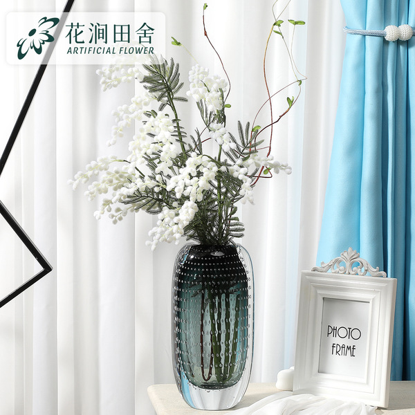 Simulated flower plush three-pronged king cherry blossom European…