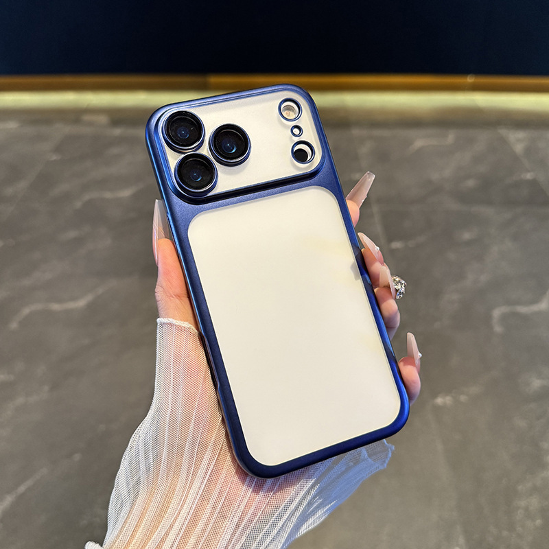 适用iPhone17PROMAX手机壳电镀PC磨砂硬壳苹果17Air自带镜头膜16|undefined