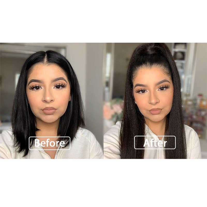 Synthetic Hair Drawstring Ponytail Fluffy Corn Wave Extension_voghion.com