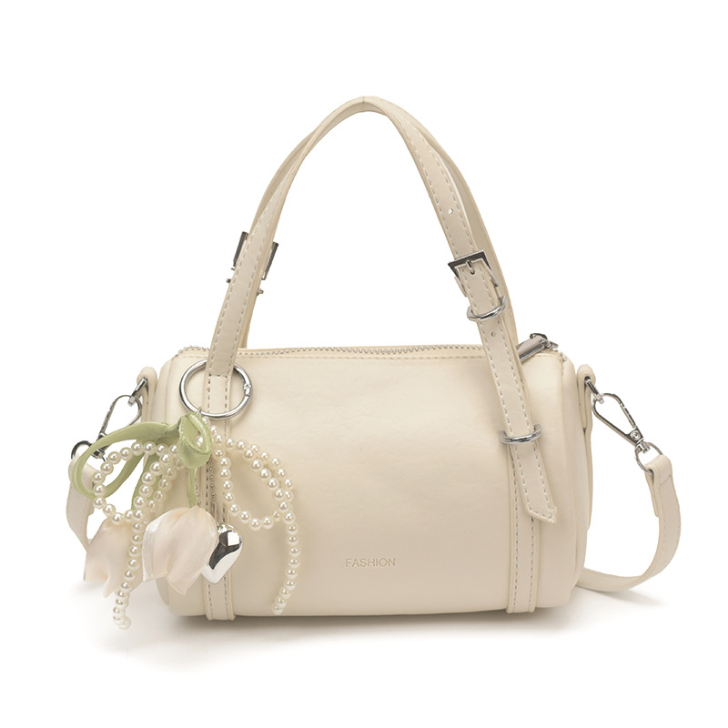 Bolso coreano de Boston para mujeres 2026 nueva moda de verano de hombro mochila sensación diaria bolso de almohada de plata image 11