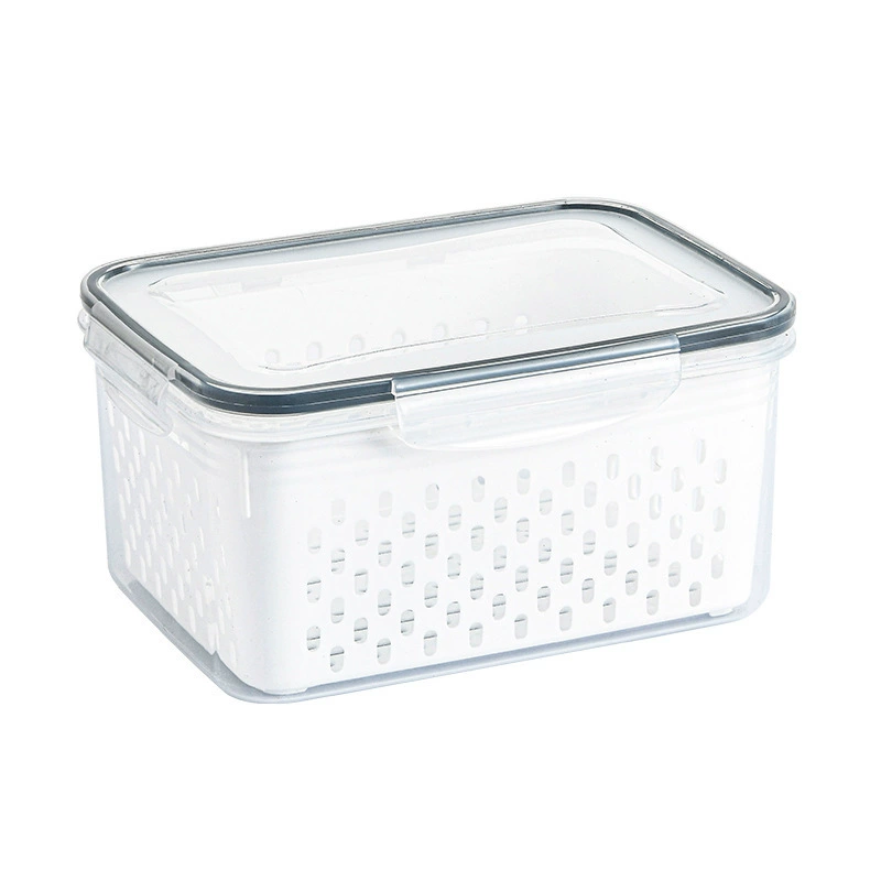 Kitchen Food Sealing Fresh Box Fruit and Vegetable Plastic Plastic Storage Box Broken Covered Refrigerator Frozen Storage Fresh Box
