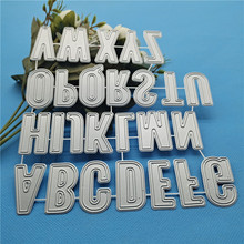 diy26個字母背景金屬壓花碳鋼刀模切紙模定制蝕刻切割刀模