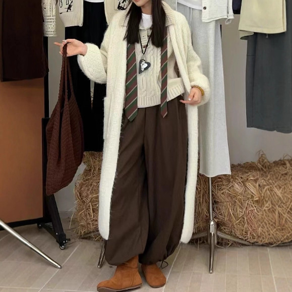 PH51888大爱美依缘2025秋季新款气质通勤中长款休闲慵懒风外套女|undefined