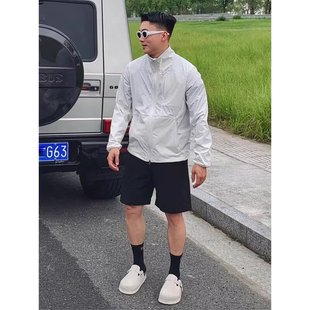 Youth Breathable Stand Collar Sun Protection Clothing Men's 2025 Summer New Cool Sports Fitness Casual Jacket