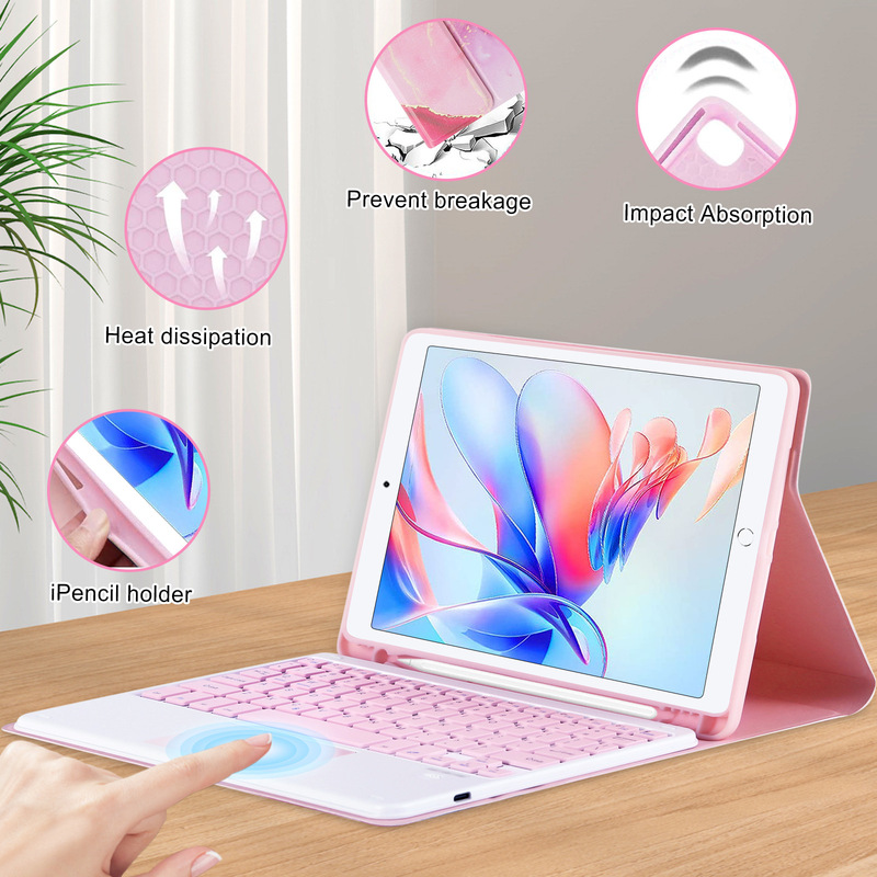 Bluetooth Keyboard Suitable for Samsung A9 Plus11 Keyboard Protective Case S6 Lite Protective Case S7/8/9 Protective Case