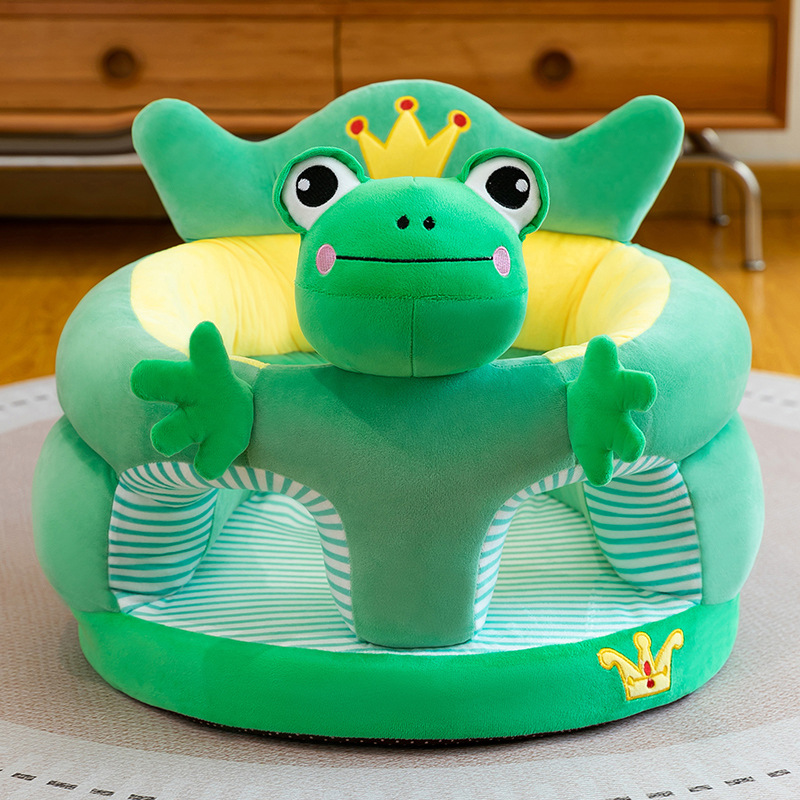 Asiento de bebé anti-caída juguetes de peluche anti-rollback dibujos animados bebé aprendiendo a sentarse en un pequeño sofá al por mayor artefactos mágicos para niños