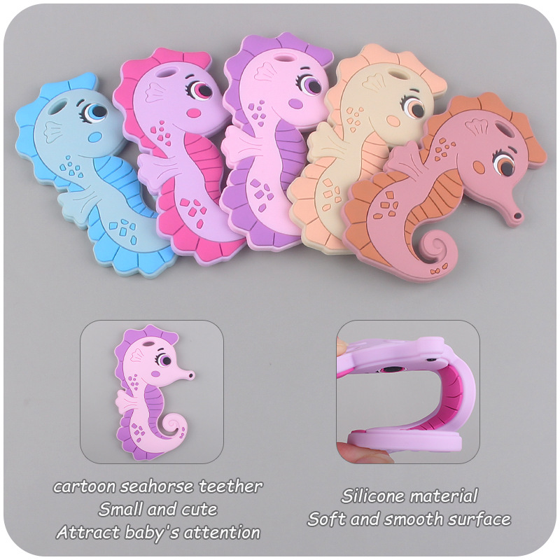 Nuevo bebé suministros de dibujos animados haima mordedor calmante bebé creativo silicona mordedura molar mordedor juguete