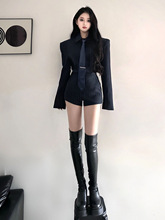 韩剧女主穿搭一整套秋冬女装高冷御姐轻熟风西装短裤职业两件套装