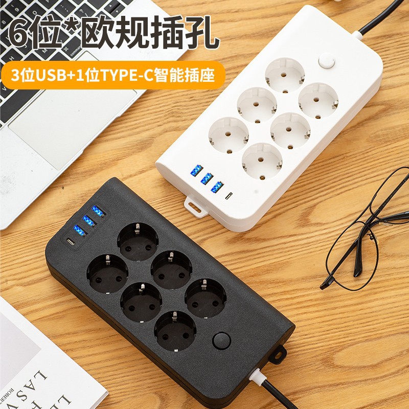 Euro-USB multifuncional Tipo C cable de tracción con interruptor de toma de corriente fabricantes en stock al por mayor y duradero