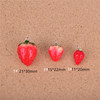Cute three dimensional realistic fruit strawberry, resin, jewelry, pendant
