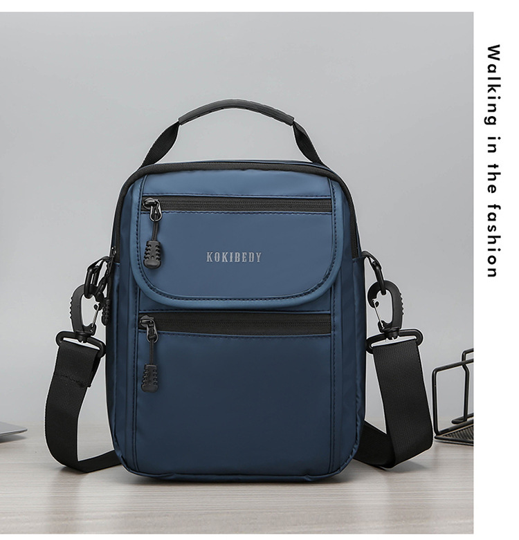 The new 2024 casual crossbody bag, small square bag, fashionable men's bag, trendy large-capacity water-resistant men's bag undefined