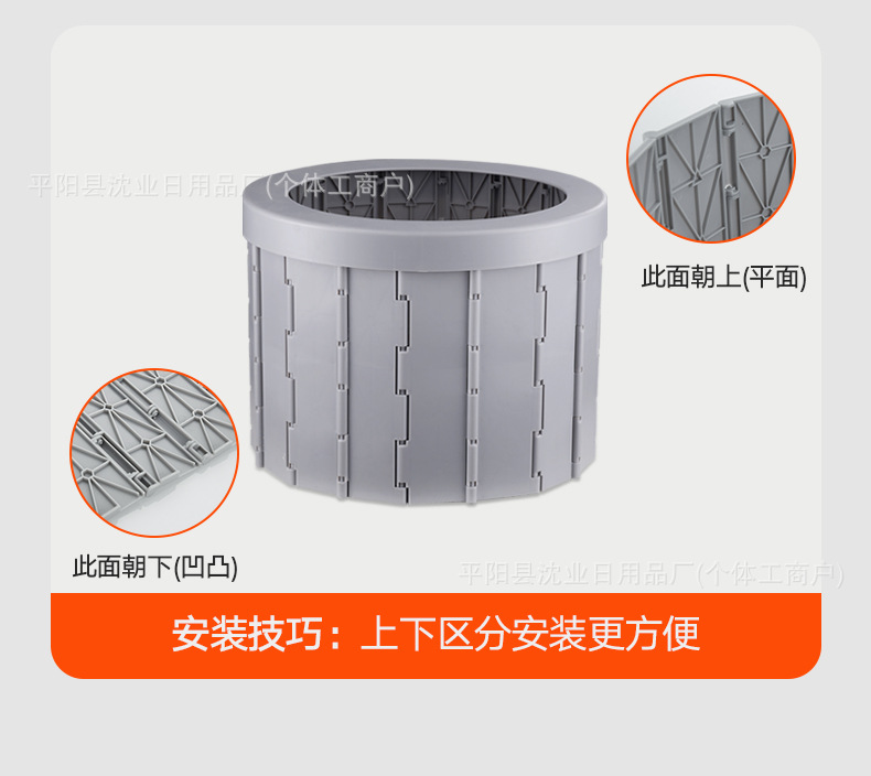 Car folding toilet portable deodorant adult car curing agent toilet camping travel outdoor toilet emergency